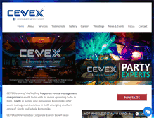 Tablet Screenshot of cevexevents.com